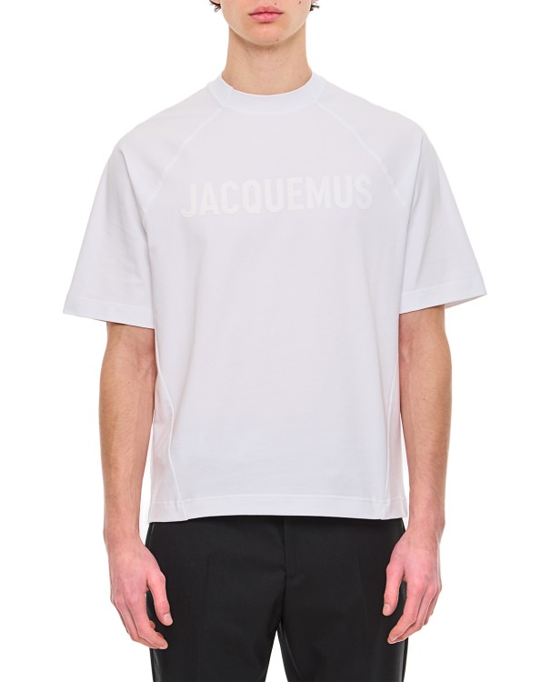 Shop Jacquemus Typo T-shirt In White
