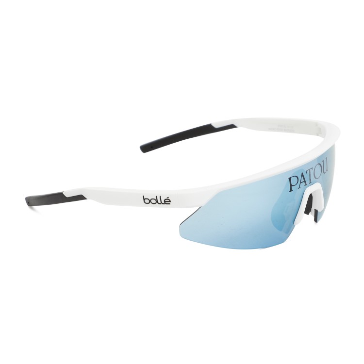 Patou X Bollé White Avalanche Acetate Sunglasses In Blue
