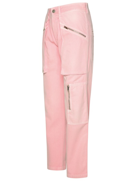 Shop Isabel Marant Juliette' Pink Cotton Pants In Neutrals