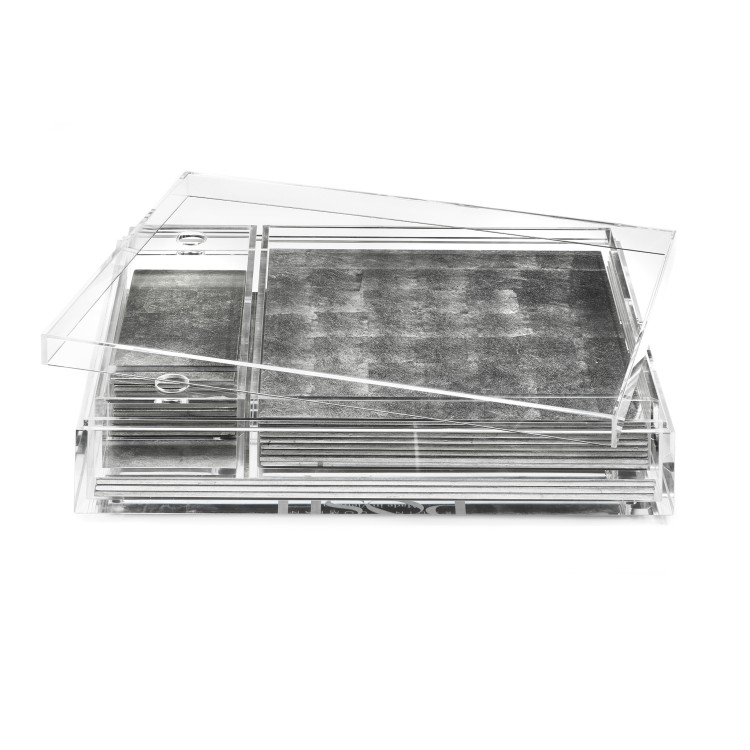 Shop Posh Trading Matbox Clear Silver Leaf Silver In Not Applicable
