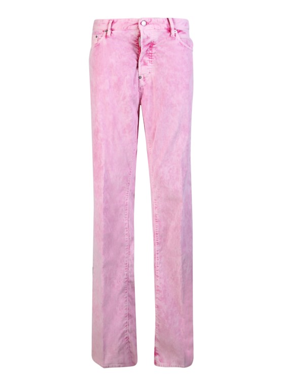 Dsquared2 Pink Cotton Jeans In Pink