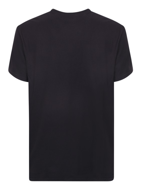 Shop Alexander Mcqueen Front Logo Black T-shirt