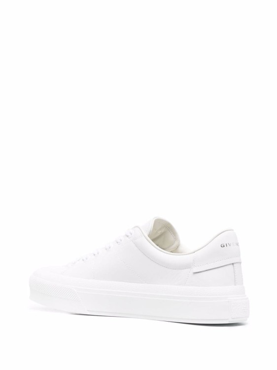 Shop Givenchy Low-top White Calf Leather Sneakers