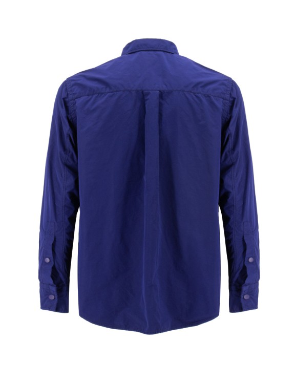 Shop Aspesi Blue Shirt Jacket