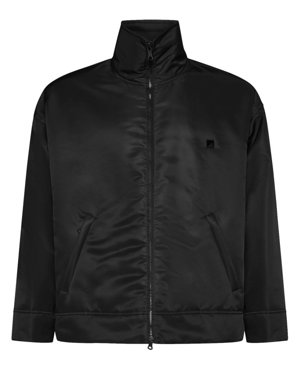 Shop Valentino Nylon Stud Jacket In Black