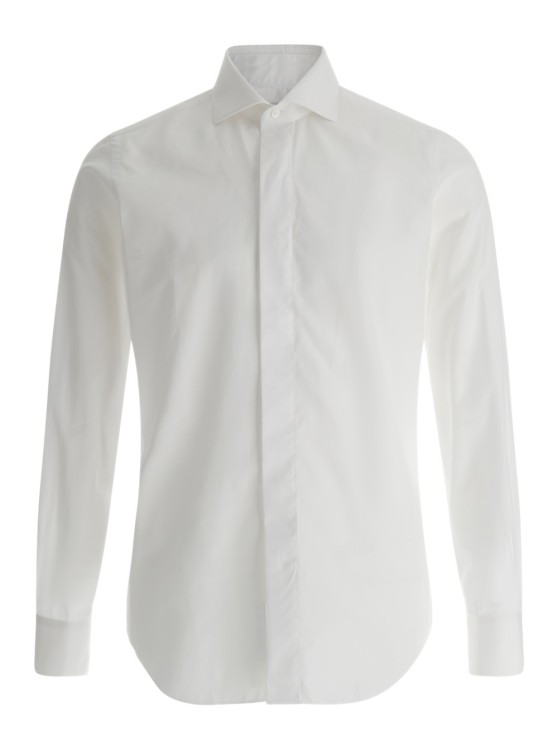 Gaudenzi Slim Fake Blanket Shirt (x Ceremony) In White