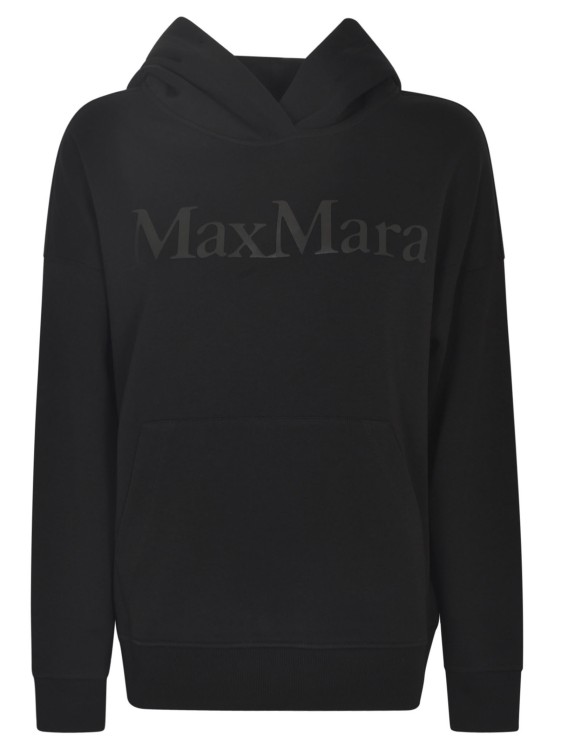 Shop Max Mara Black Cotton Hoodie