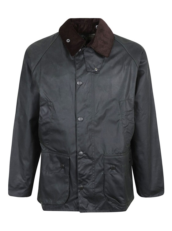 Shop Barbour Black Waxed Cotton Jacket