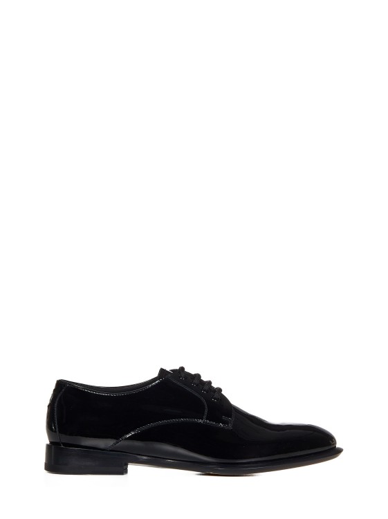 Shop Alexander Mcqueen Oxford Lace-up In Black Patent Leather