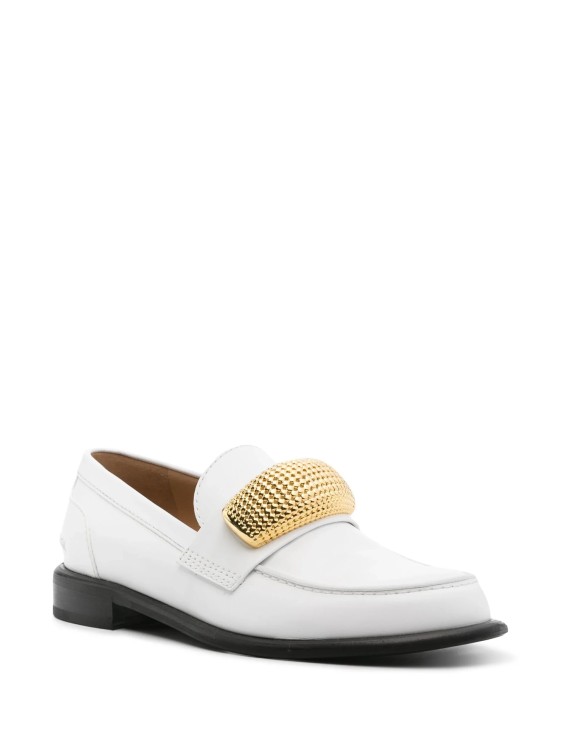 Shop Jw Anderson White Hardware-detail Loafers