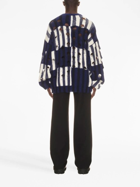 Shop Off-white Multicolored Shibori Sweater In Black