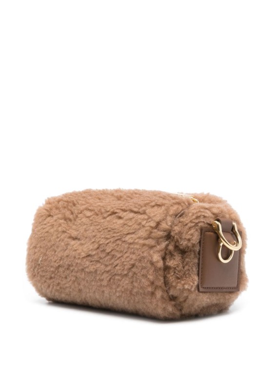Shop Max Mara Small Teddy Shoulder Bag In Brown