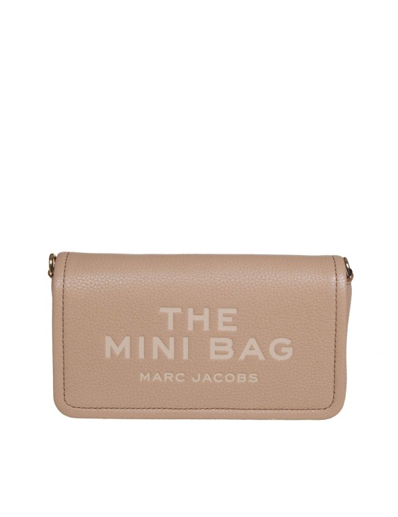 Marc Jacobs The Mini Bag In Camel Color Leather In Pink