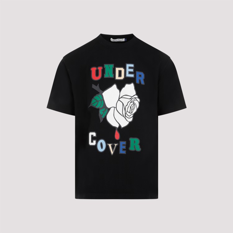 Shop Undercover Black Cotton T-shirt