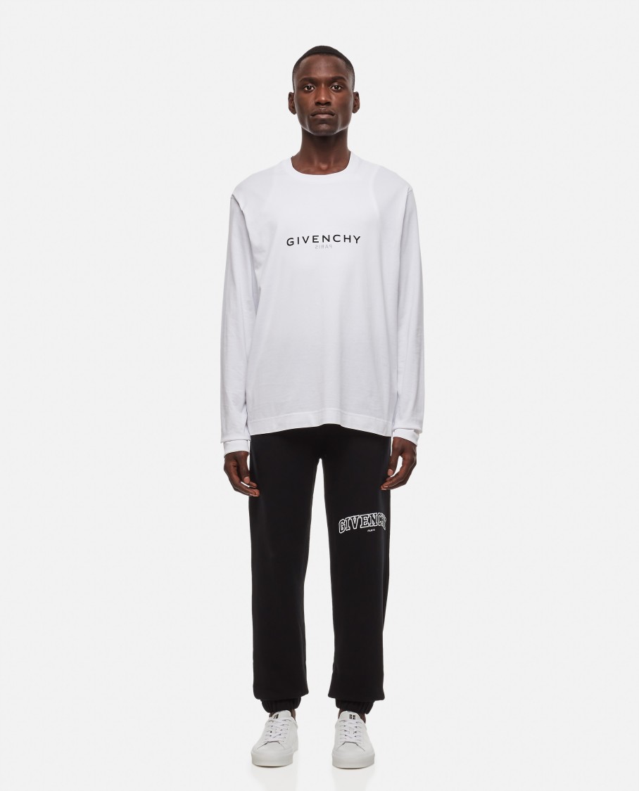 Givenchy Logo-embroidered Tapered Sweatpants In Black