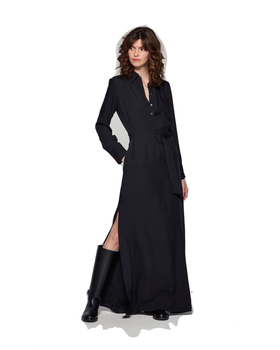 Shop Serena Bute Classic Shirt Dress - Black