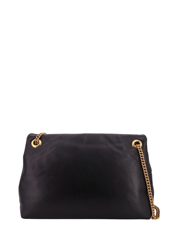 Shop Dolce & Gabbana Padded Leather Shoulder Bag With Metal Detail In Black