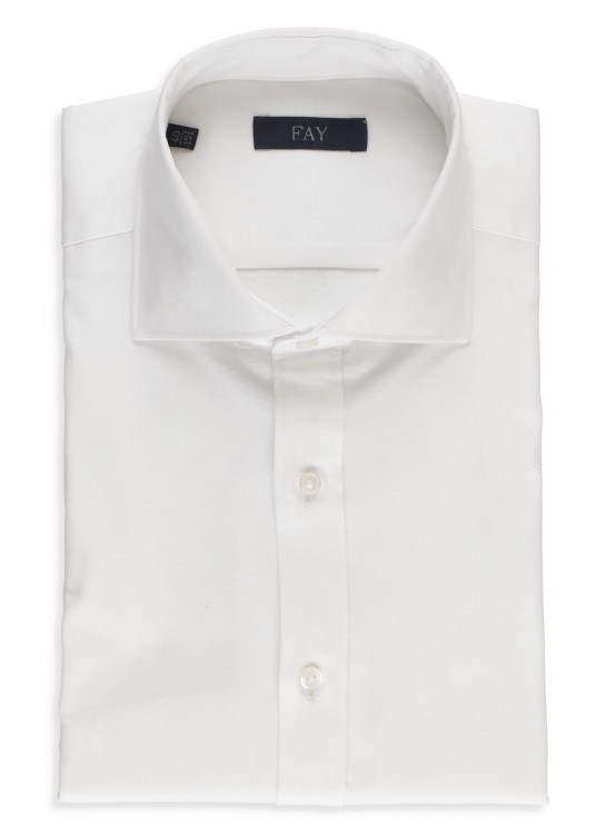 Shop Fay White Cotton Shirt