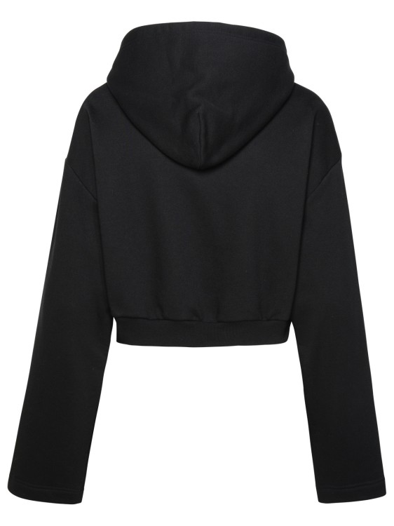 Shop Versace 'medusa' Black Cotton Sweatshirt