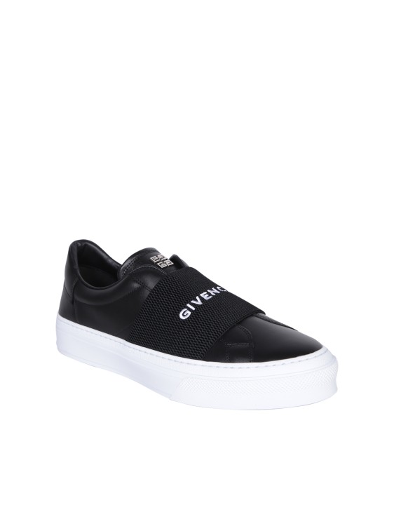 Shop Givenchy Black Leather Sneakers