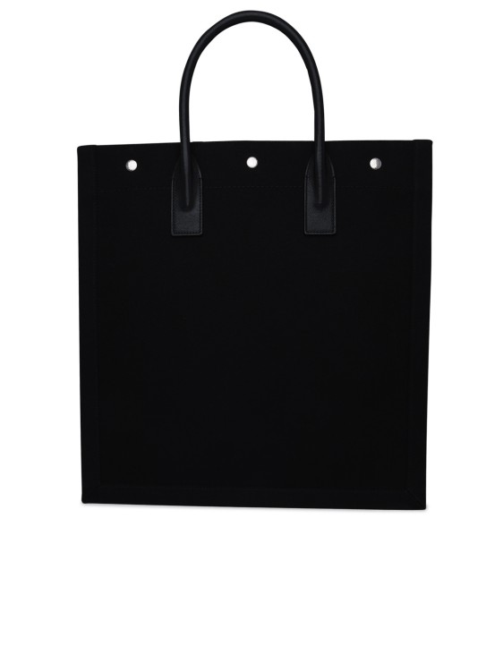 Shop Saint Laurent Black Canvas Bag