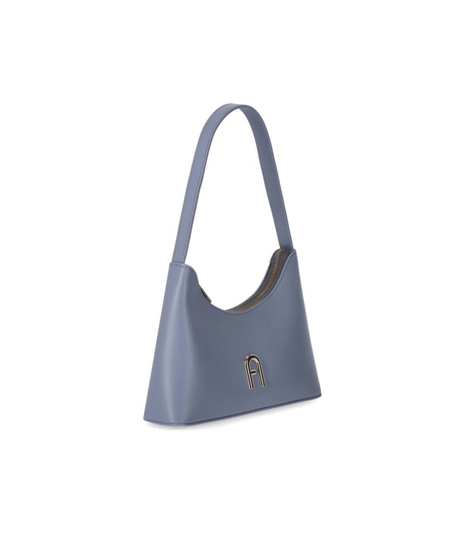 Shop Furla Diamante Mini Celestial Shoulder Bag In Blue