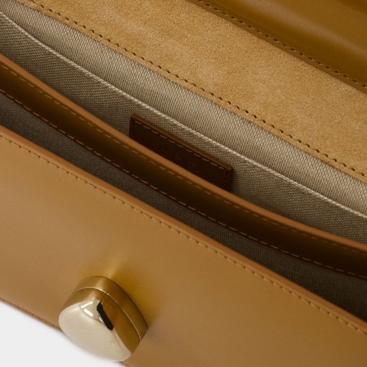 Apc Astra Small Crossbody - A.p.c - Leather - Brown In White