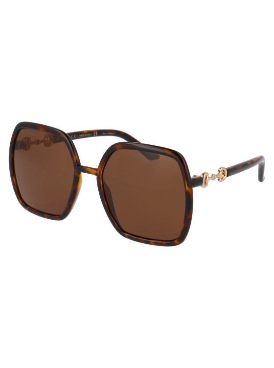 Shop Gucci Gg0890s In Brown