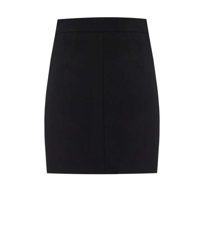 Shop Elisabetta Franchi Black Mini Skirt