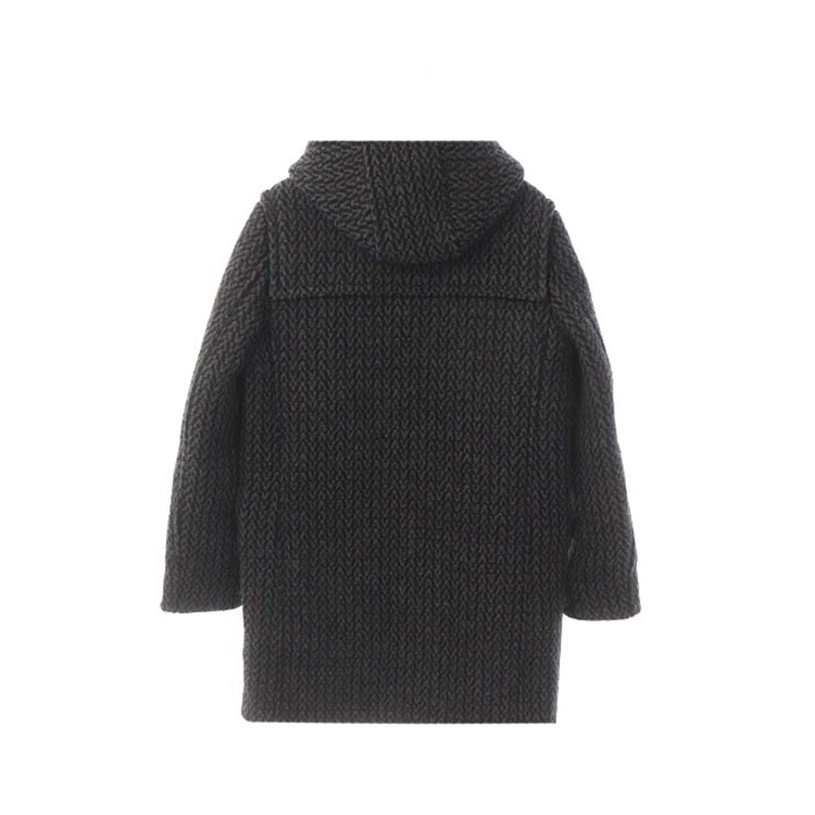 Shop Valentino Spigola Wool Coat In Black