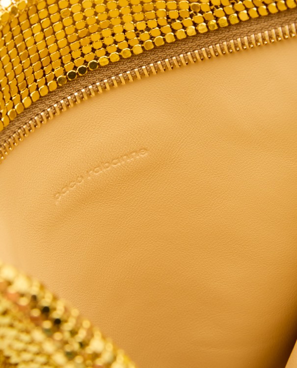 Shop Rabanne Small Pixel Tube Shoulder Bag In Gold