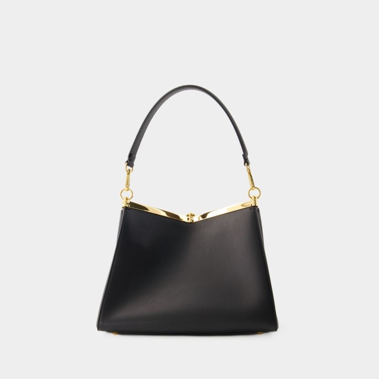 Shop Etro Vela Shoulder Bag - Leather - Black