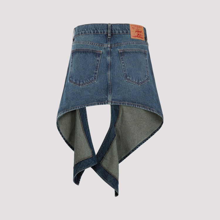 Shop Y/project Vintage Blue Denim Mini Skirt
