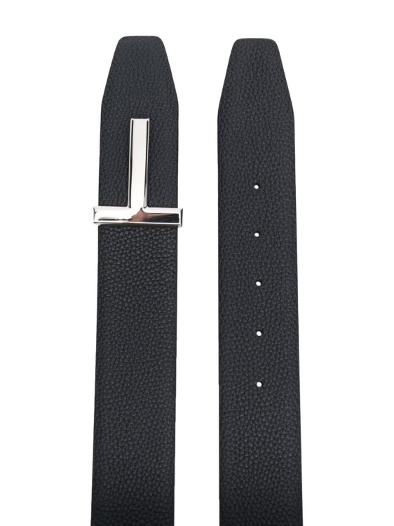 Shop Tom Ford Reversible Belt In Black