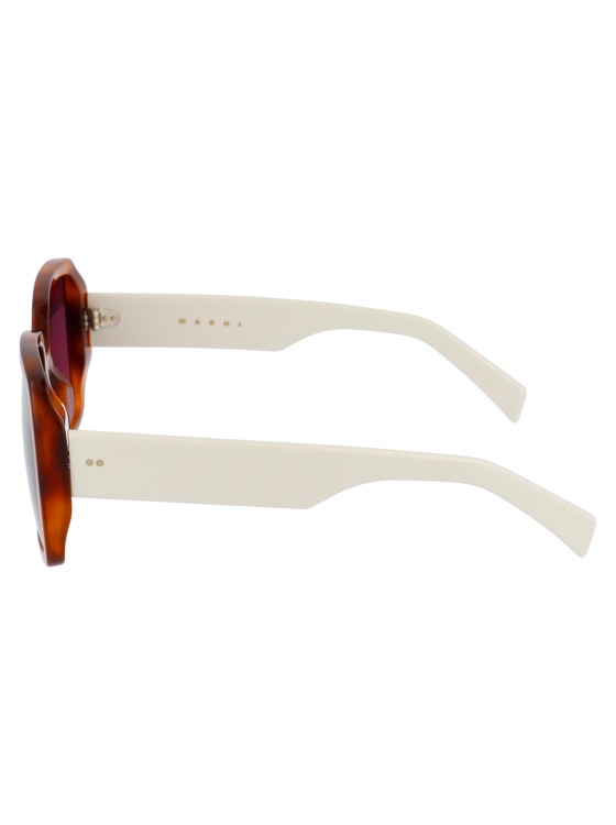 Shop Marni Me633s In Brown