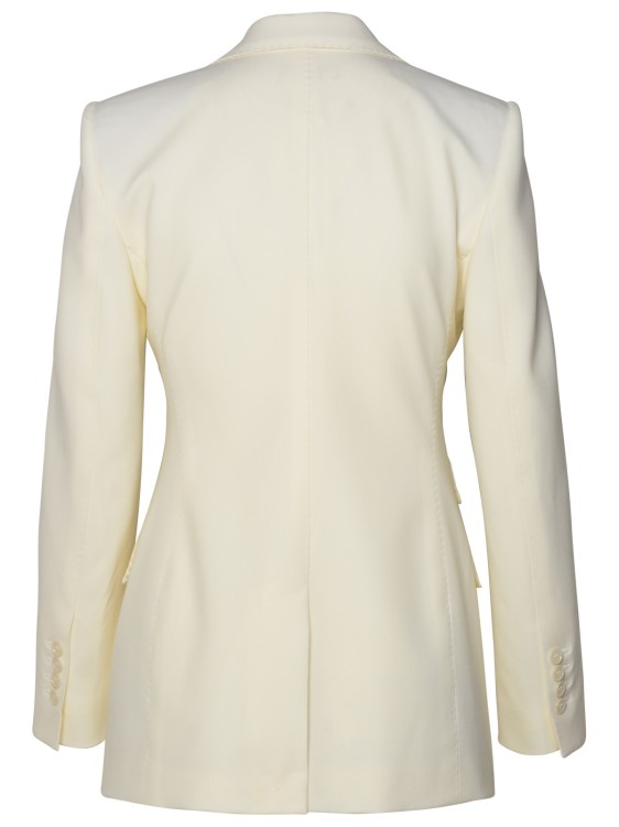 Shop Dolce & Gabbana Virgin Wool Blend Blazer In Neutrals