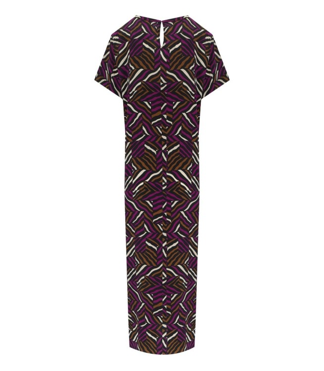 Shop Max Mara Orchis Purple Dress In Black