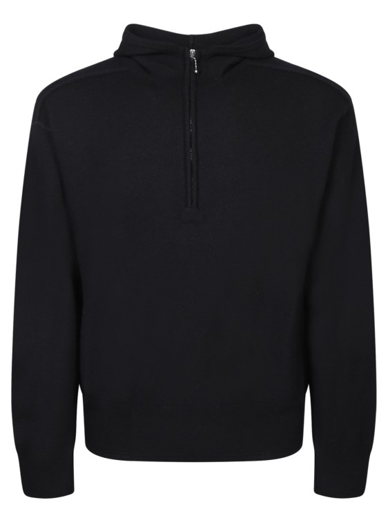 Shop Burberry Wool Sweatshirt In Black