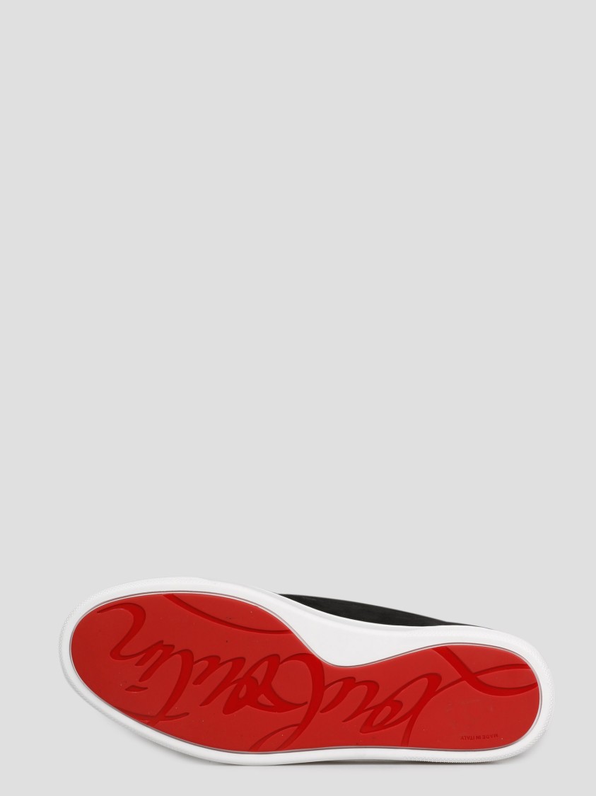 Christian Louboutin Men's Varsiboat Loafers In Black