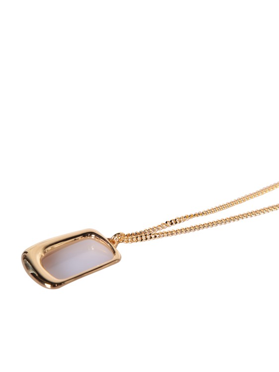 Shop Jacquemus Le Collier Ovalo Gold Necklace