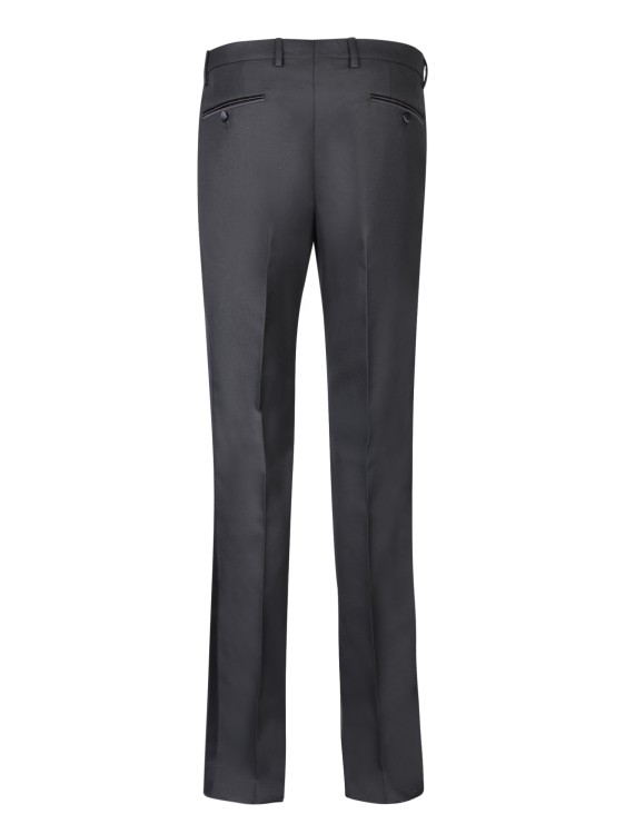 Shop Dolce & Gabbana Slim Cut Trousers In Grey