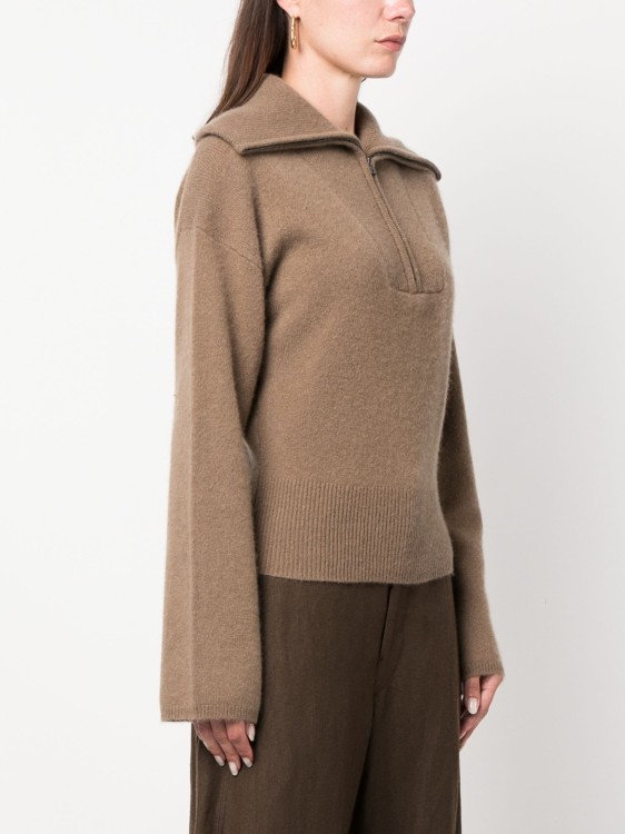 Shop Joseph Brown Half-zip Sweater