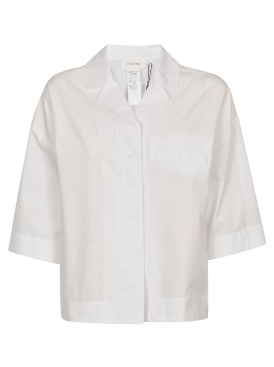 Shop Sportmax Wide Sleeves Shirts In White