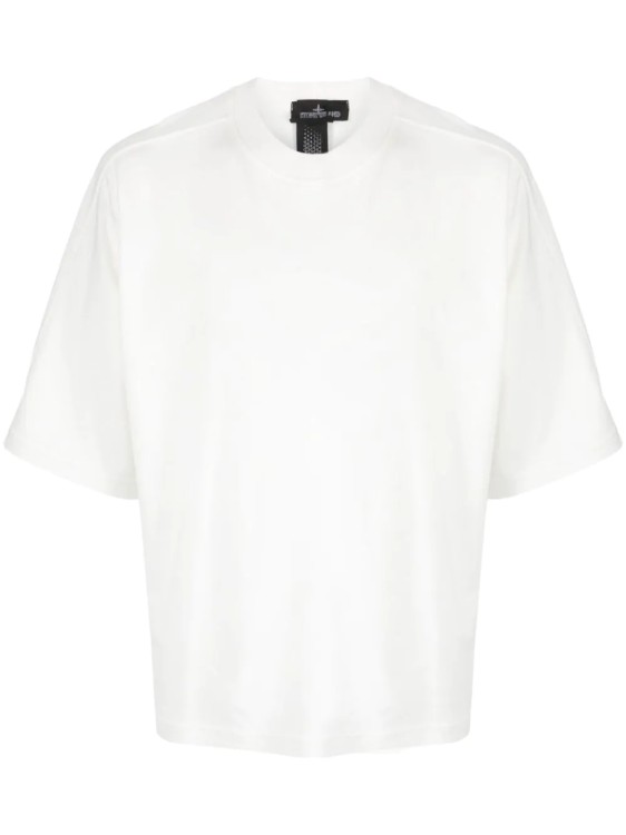 Stone Island Shadow Project White Interlock Mako Cotton T-shirt