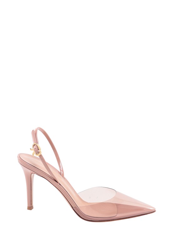 Shop Gianvito Rossi Patent Leather Slingback In Pink