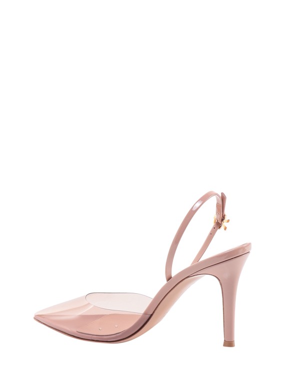 Shop Gianvito Rossi Patent Leather Slingback In Pink