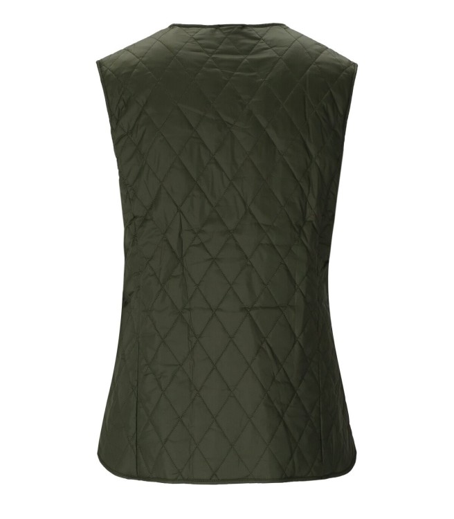 Shop Barbour Markenfield Olive Green Reversible Vest In Black