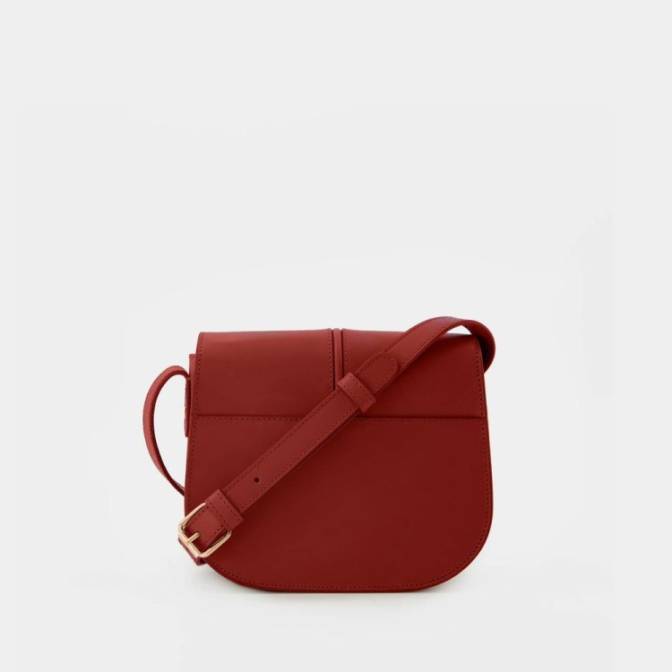 Apc Betty Crossbody - Leather - Smoked Red In Red