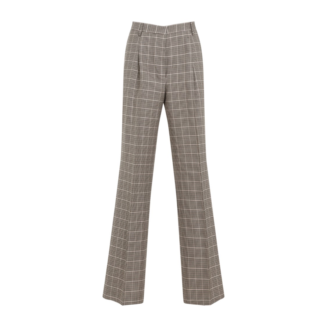 Dries Van Noten Portia Checked Pants In Brown
