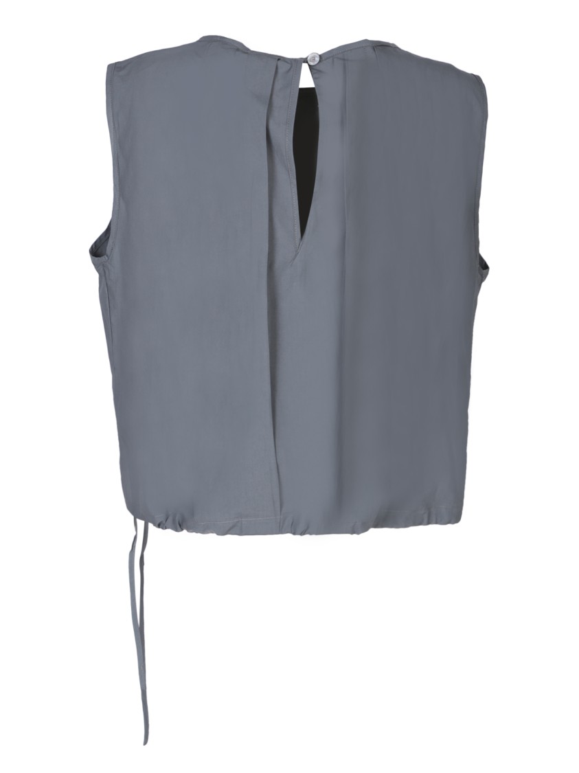 Moorer Ervisa Cropped Top In Grey